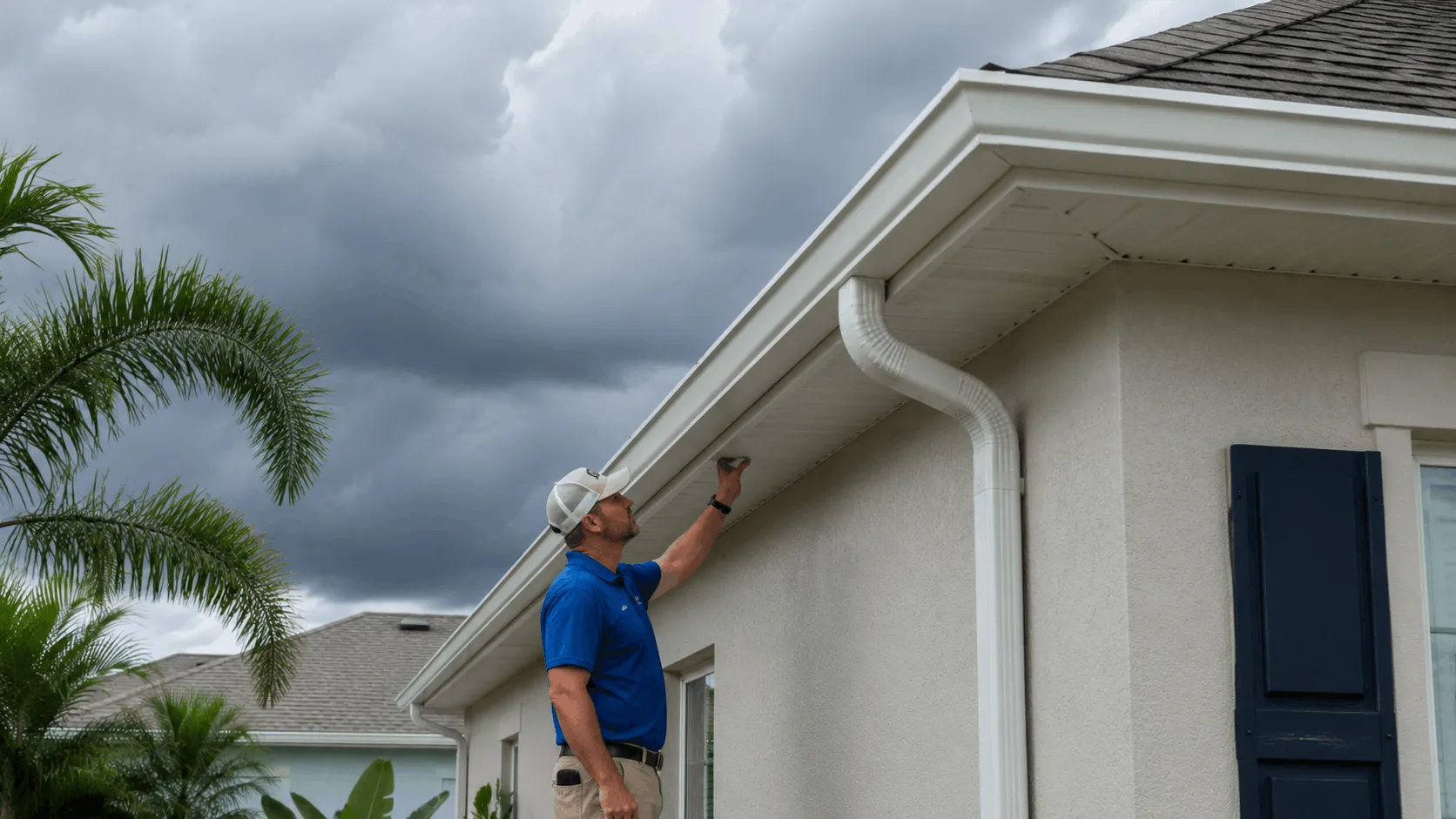 Gutter and downspout checked ahead of storm season