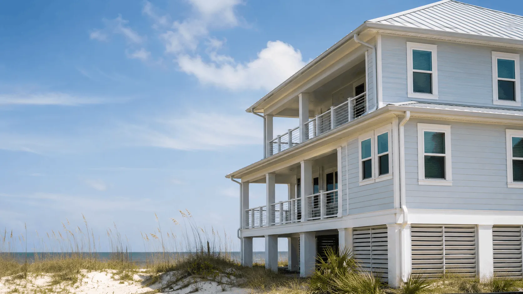 Bay County property being assessed for gutter work