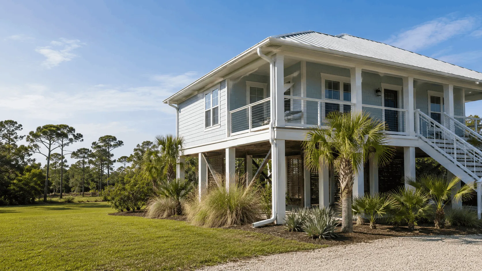Walton County roofline being assessed for gutter work