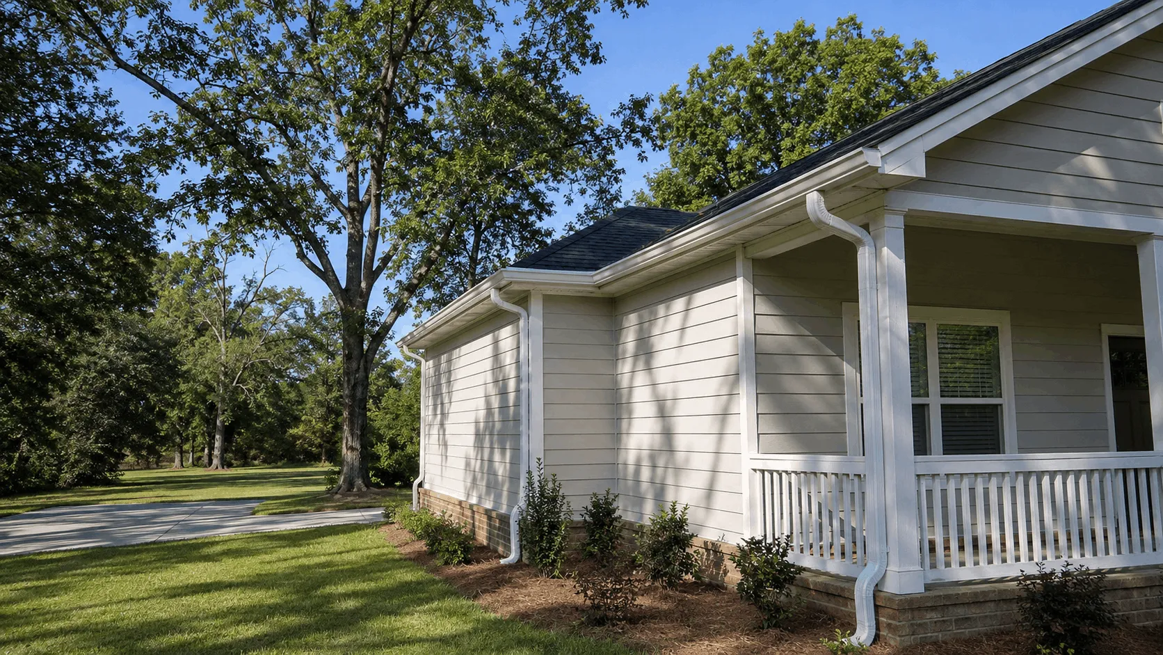 Older Vernon home with an original eave and roofline